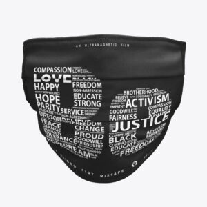 Be Word Cloud Face Mask